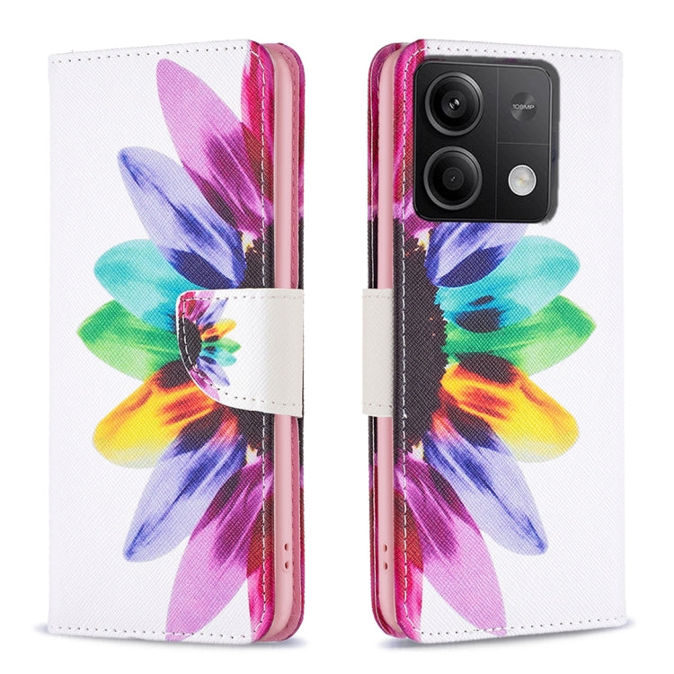 Colored Drawing Pattern Leather Phone Case, For Xiaomi Redmi K70E, For Xiaomi Redmi Note 13, For Xiaomi Poco F5 5G / Redmi Note 12 Turbo