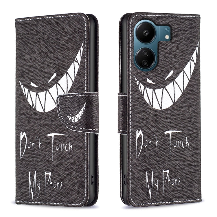 Colored Drawing Pattern Leather Phone Case