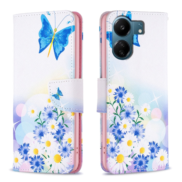 Colored Drawing Pattern Leather Phone Case