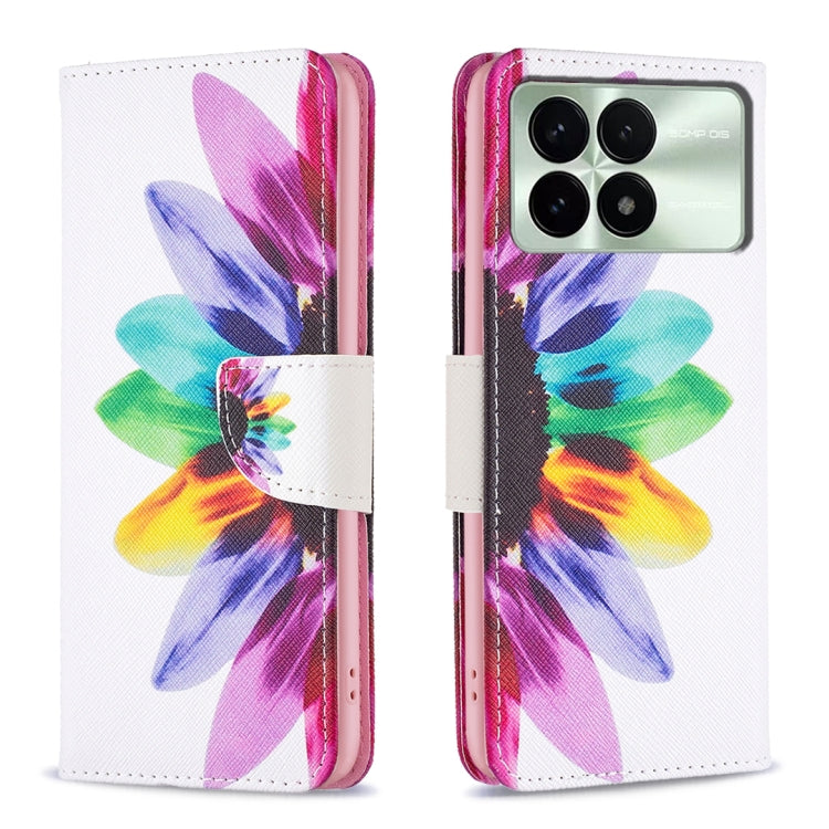 Colored Drawing Pattern Leather Phone Case