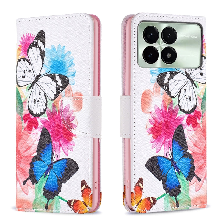 Colored Drawing Pattern Leather Phone Case