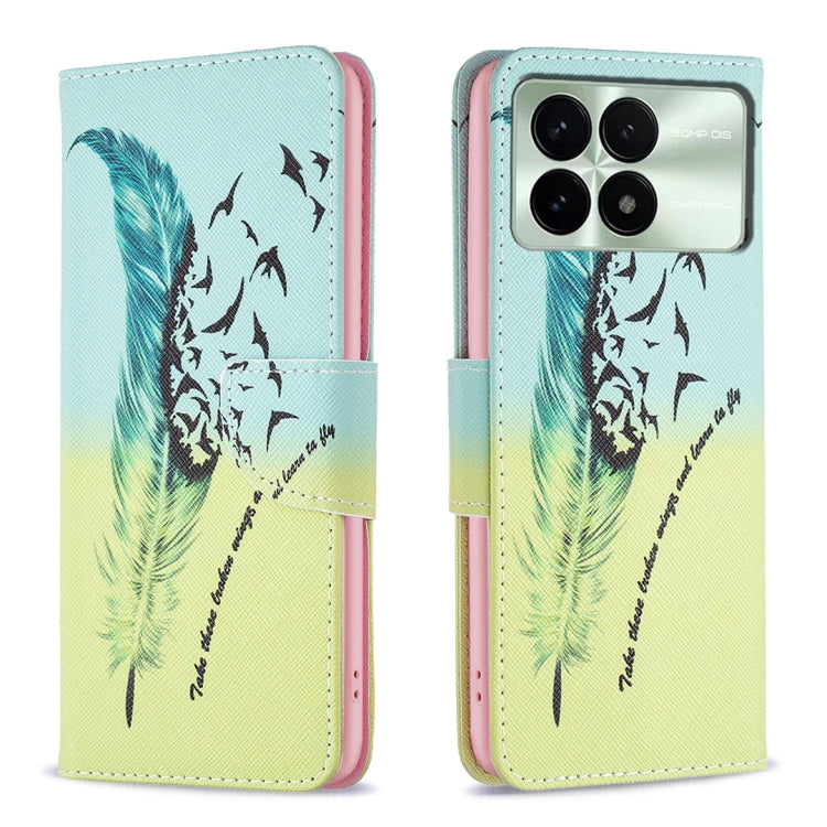 Colored Drawing Pattern Leather Phone Case
