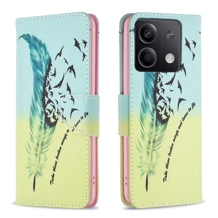 Colored Drawing Pattern Leather Phone Case