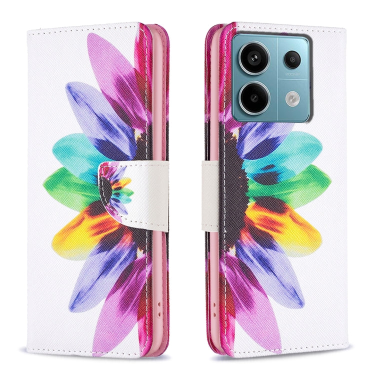 Colored Drawing Pattern Leather Phone Case
