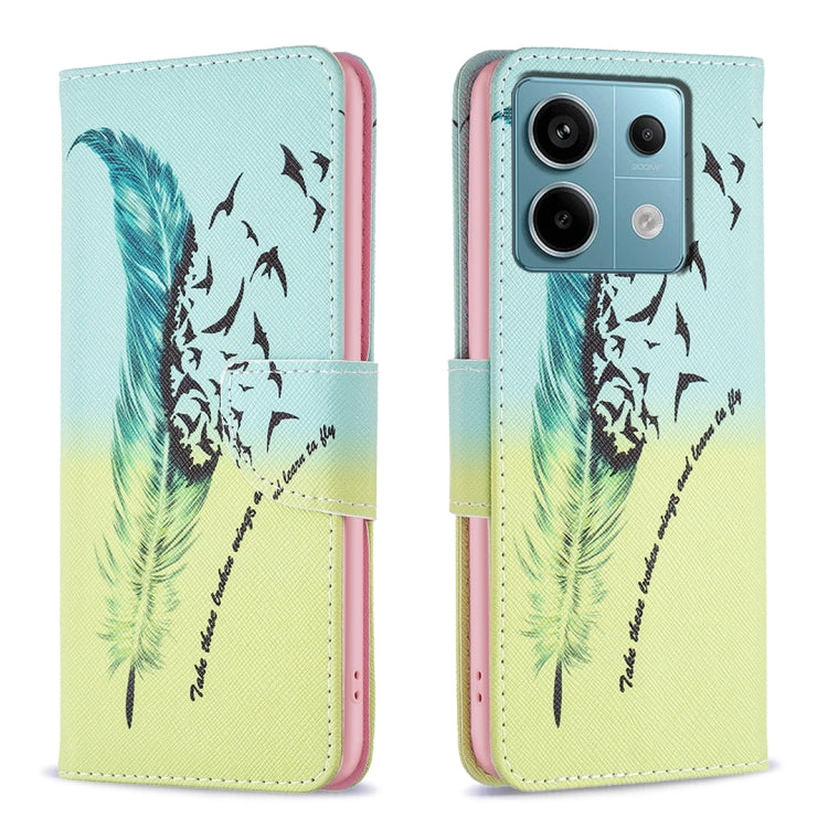 Colored Drawing Pattern Leather Phone Case
