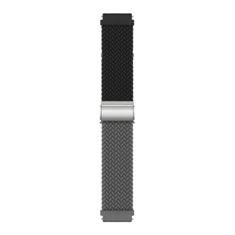 Buckle Braided Nylon Watch Band, 20mm