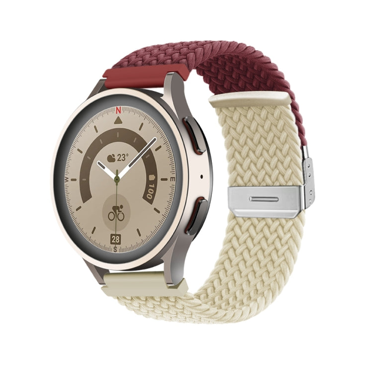 Buckle Braided Nylon Watch Band, 20mm