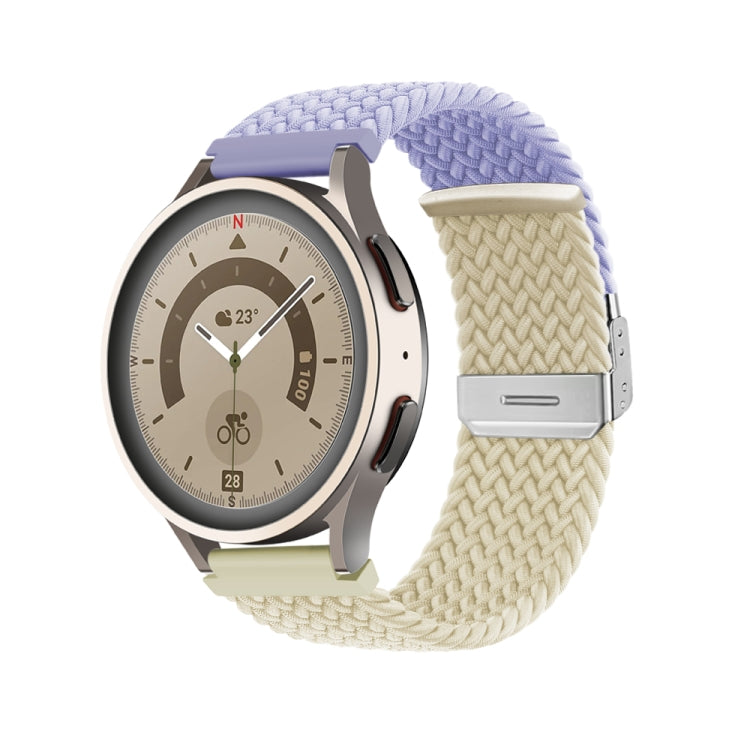 Buckle Braided Nylon Watch Band, 20mm