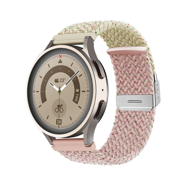 Buckle Braided Nylon Watch Band, 20mm