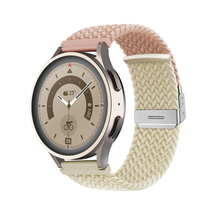 Buckle Braided Nylon Watch Band, 22mm