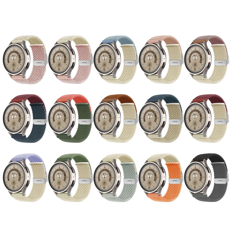 Buckle Braided Nylon Watch Band, 20mm