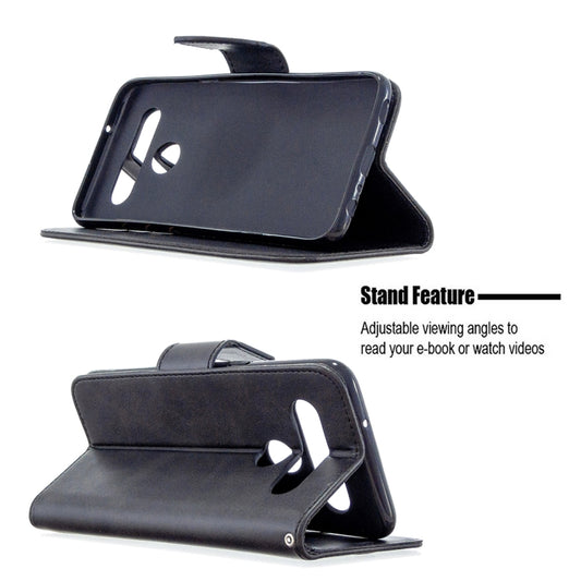 Galaxy A31 leather case back panel featuring pure color finish and lanyard loop detail