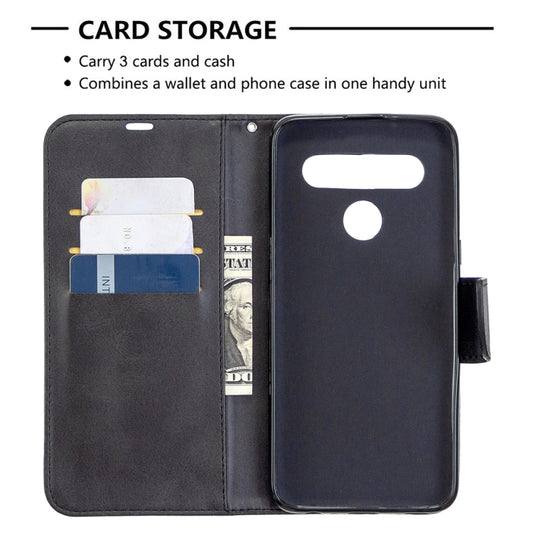 Side profile view of retro PU leather flip case for Samsung Galaxy A31 with holder stand