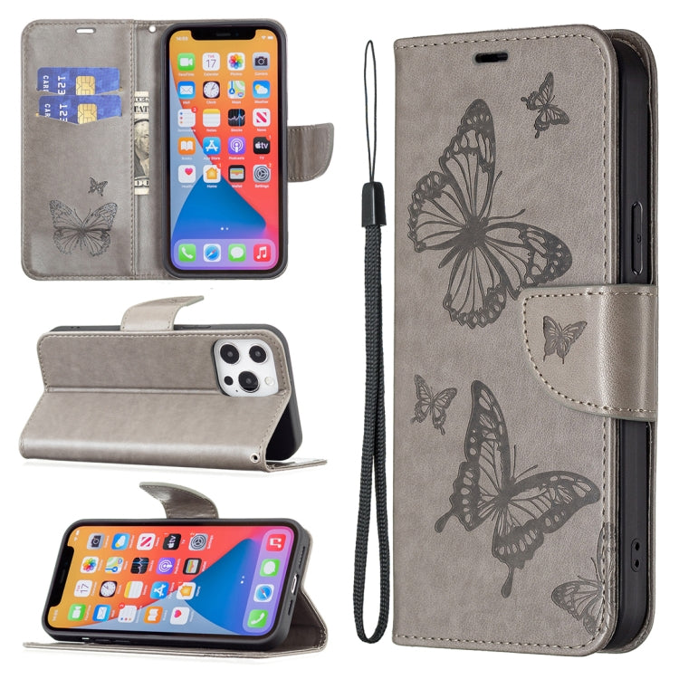 Two Butterflies Embossing Leather Phone Case, For Xiaomi Redmi 13C, For Xiaomi Redmi Note 13 Pro+ 5G, For Xiaomi Redmi Note 13 Pro 5G, For Xiaomi Redmi 12 4G