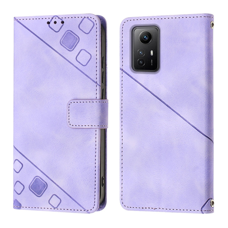 Skin Feel Embossed Leather Phone Case