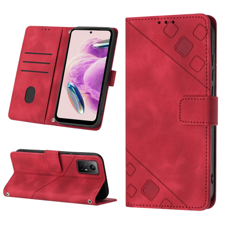 Skin Feel Embossed Leather Phone Case