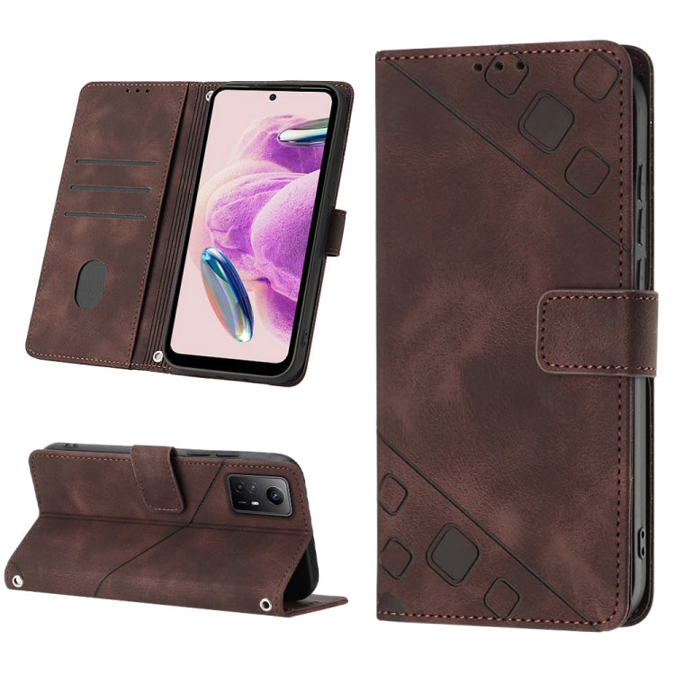 Skin Feel Embossed Leather Phone Case