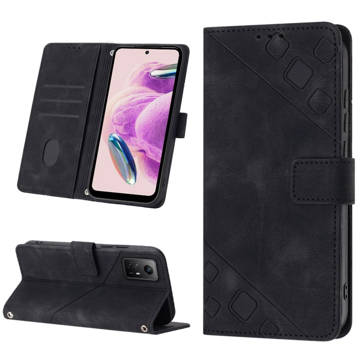 Skin Feel Embossed Leather Phone Case