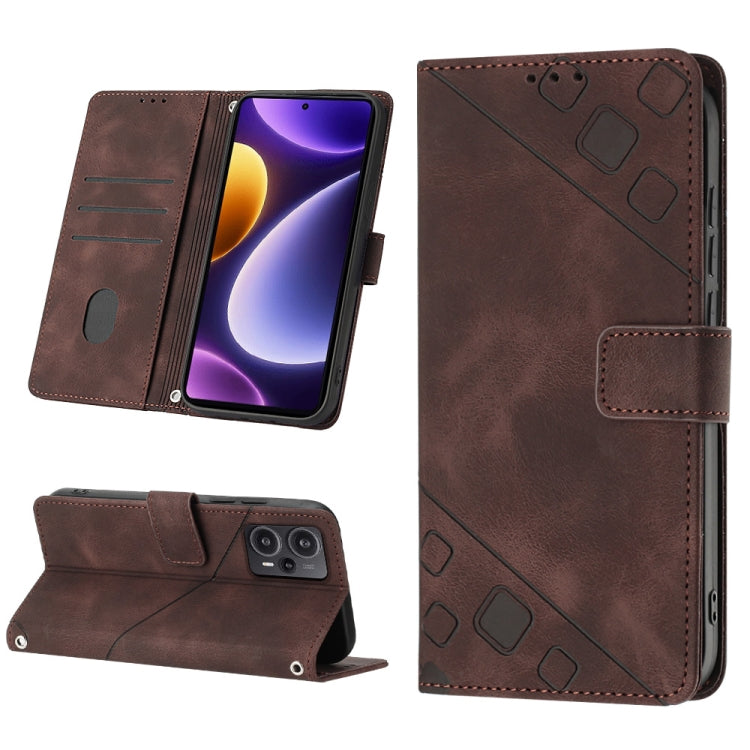 Skin Feel Embossed Leather Phone Case