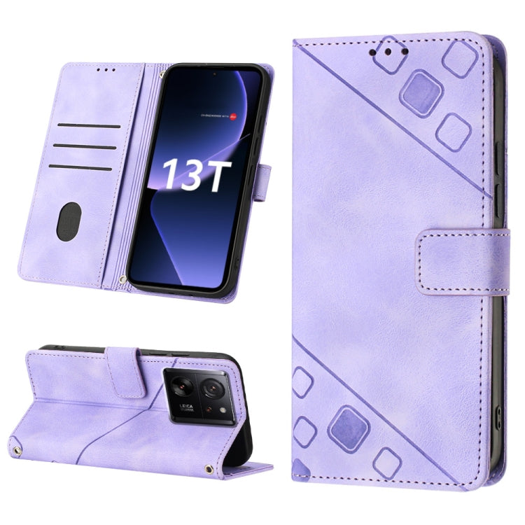 Skin Feel Embossed Leather Phone Case