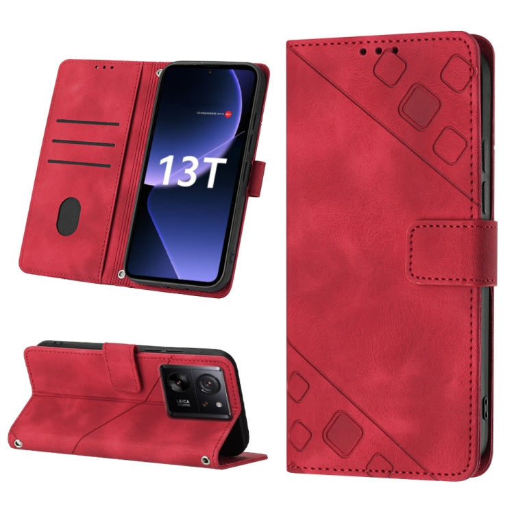 Skin Feel Embossed Leather Phone Case