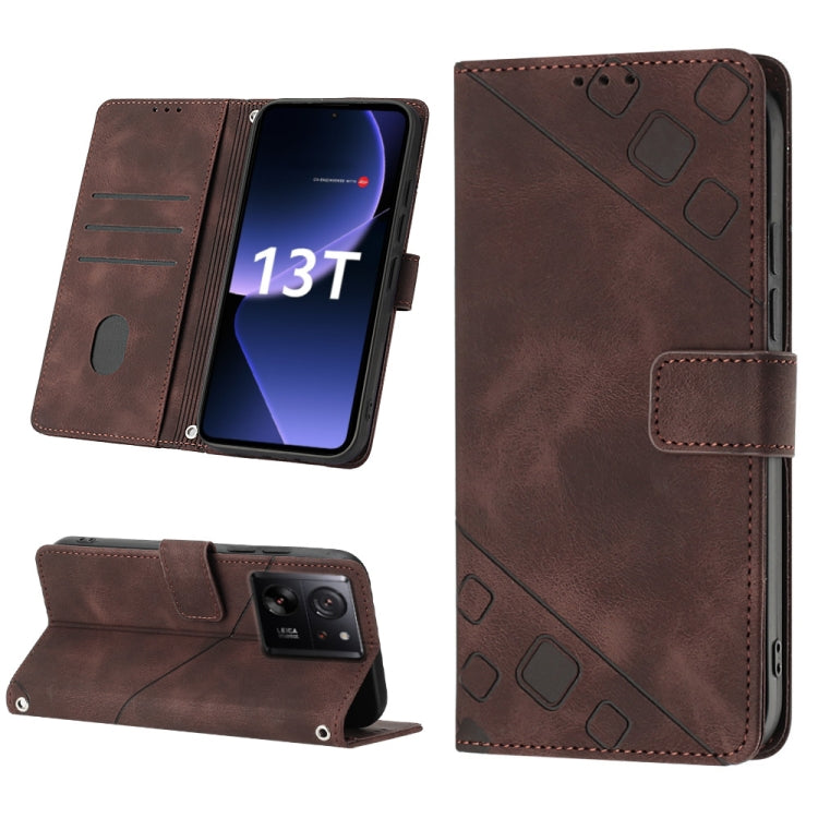 Skin Feel Embossed Leather Phone Case