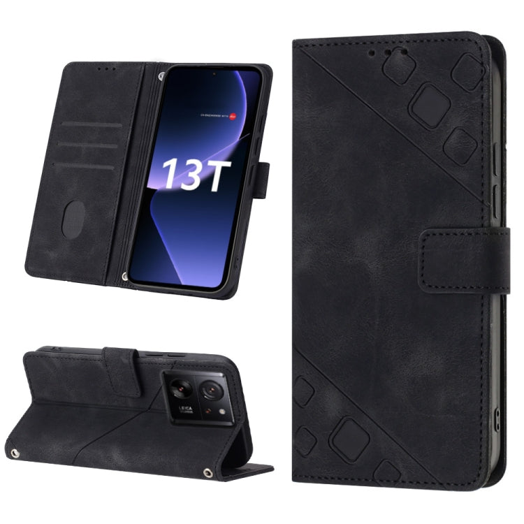 Skin Feel Embossed Leather Phone Case