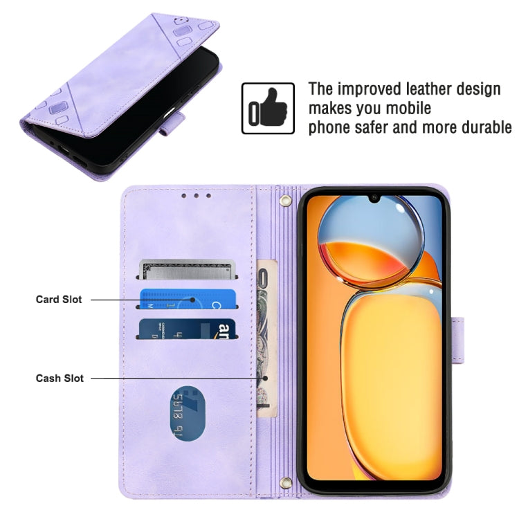 Skin Feel Embossed Leather Phone Case