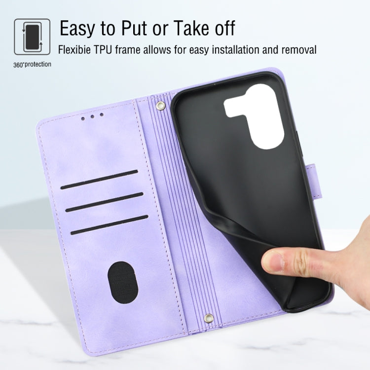 Skin Feel Embossed Leather Phone Case