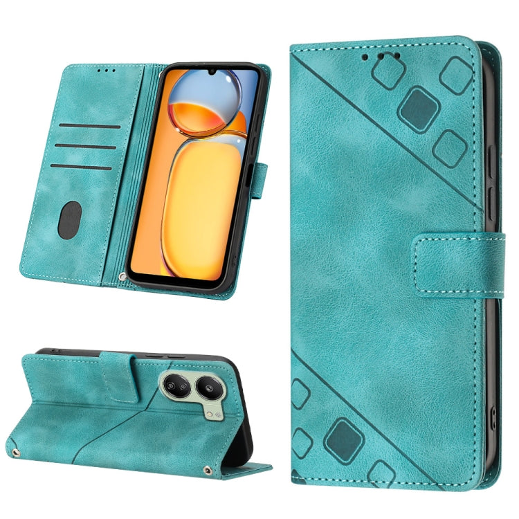 Skin Feel Embossed Leather Phone Case