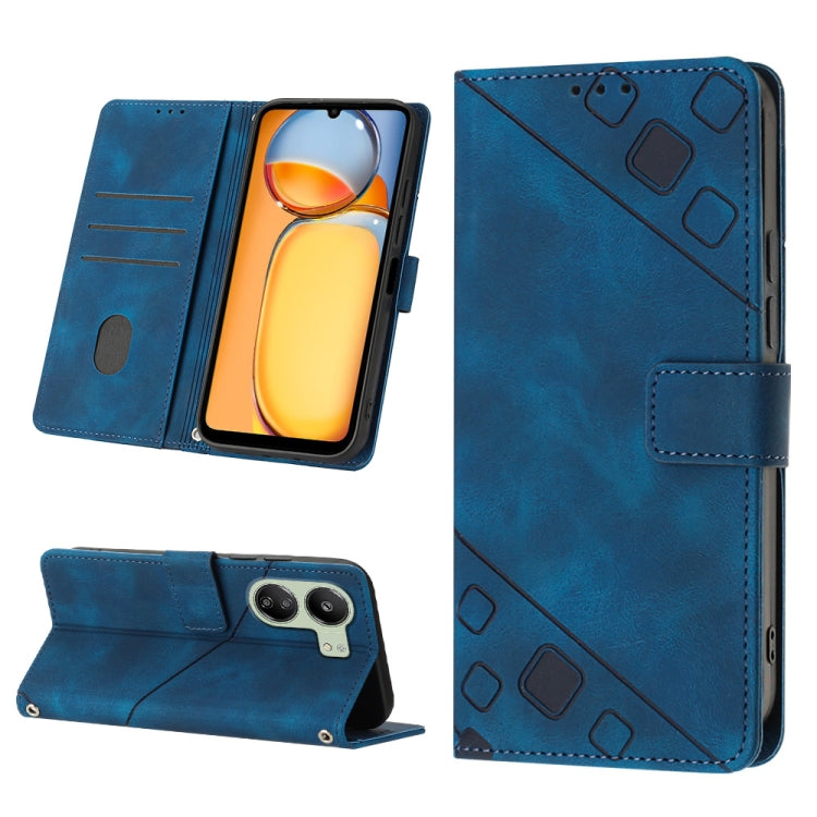 Skin Feel Embossed Leather Phone Case