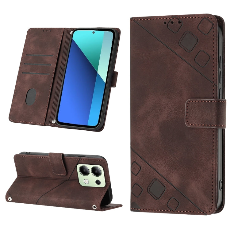 Skin Feel Embossed Leather Phone Case