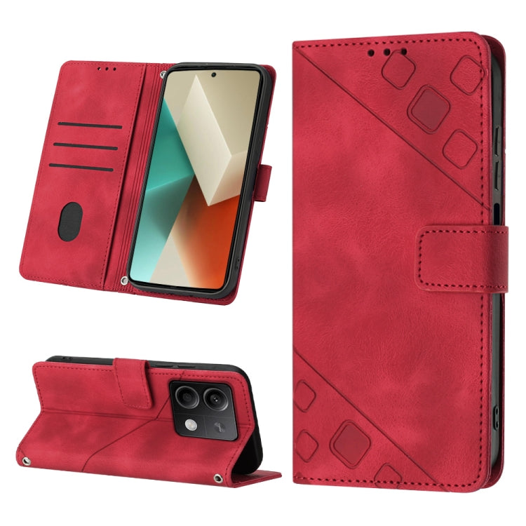 Skin Feel Embossed Leather Phone Case