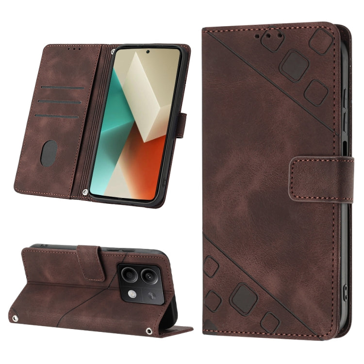 Skin Feel Embossed Leather Phone Case