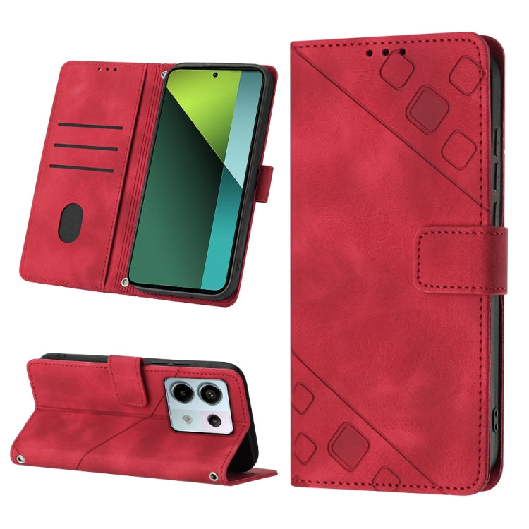 Skin Feel Embossed Leather Phone Case