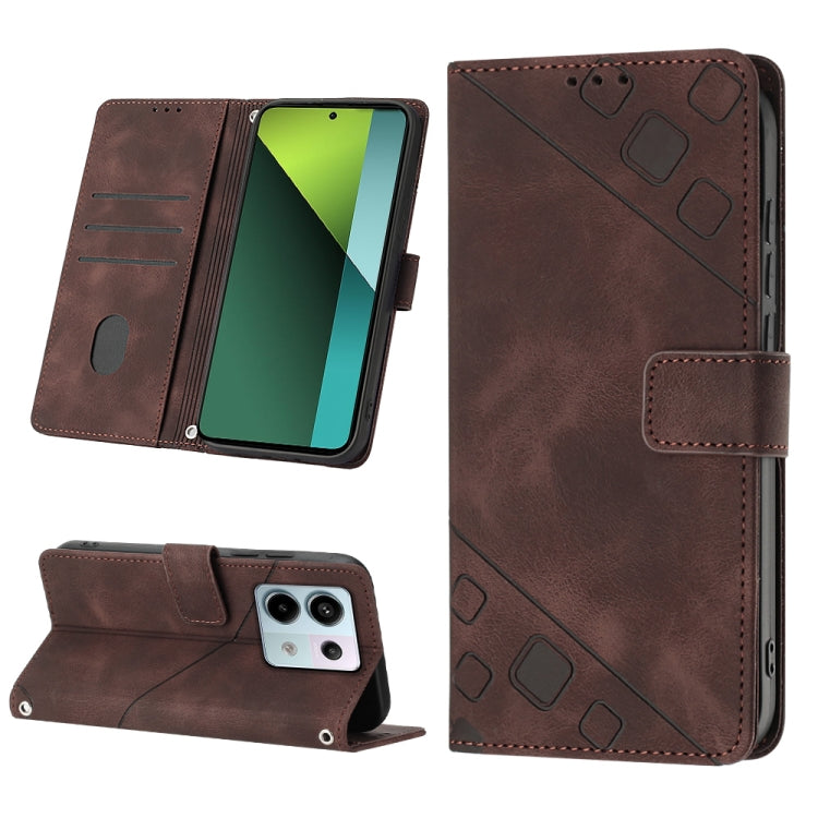 Skin Feel Embossed Leather Phone Case