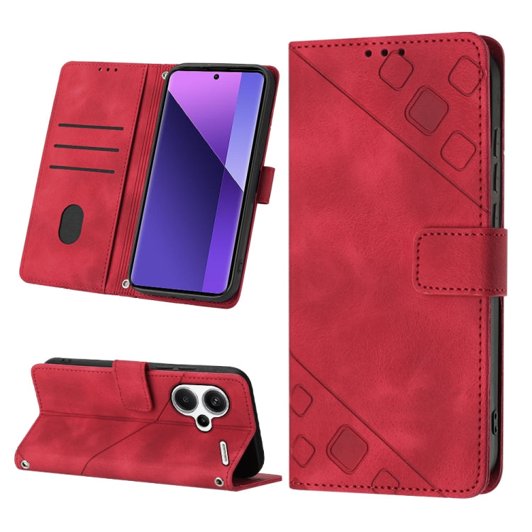 Skin Feel Embossed Leather Phone Case