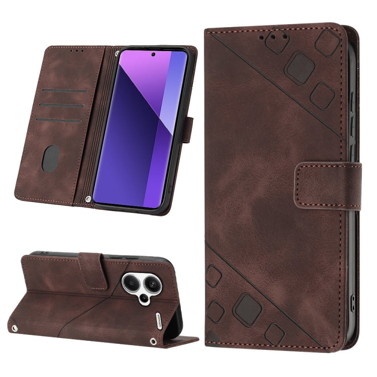 Skin Feel Embossed Leather Phone Case