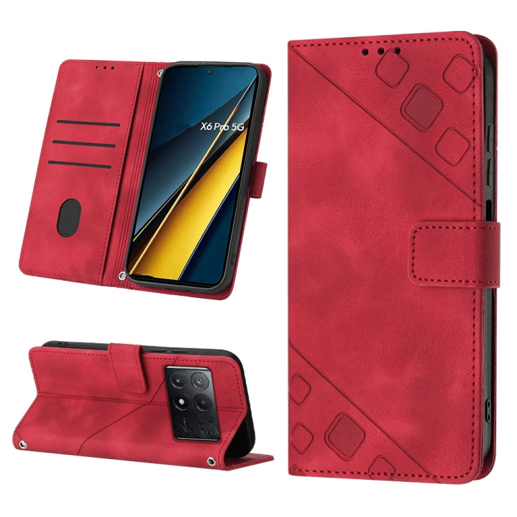 Skin Feel Embossed Leather Phone Case