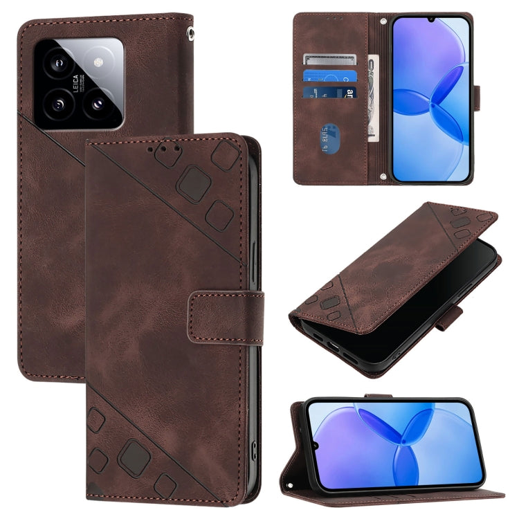Skin Feel Embossed Leather Phone Case