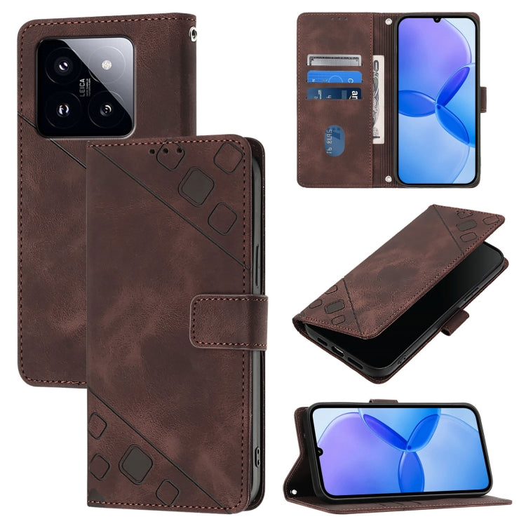 Skin Feel Embossed Leather Phone Case