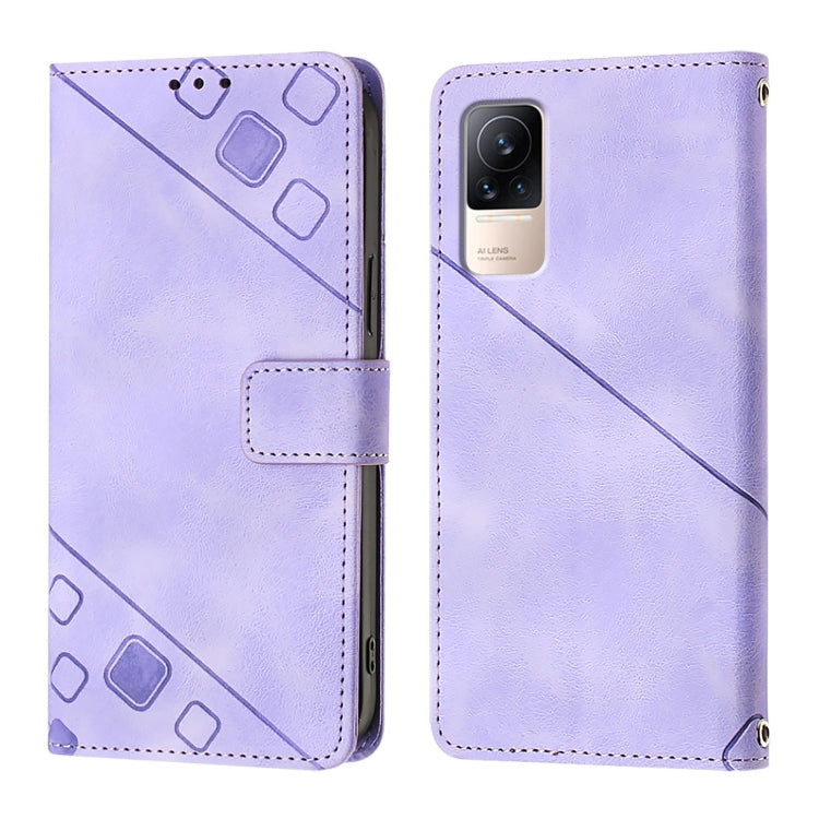 Skin Feel Embossed Leather Phone Case