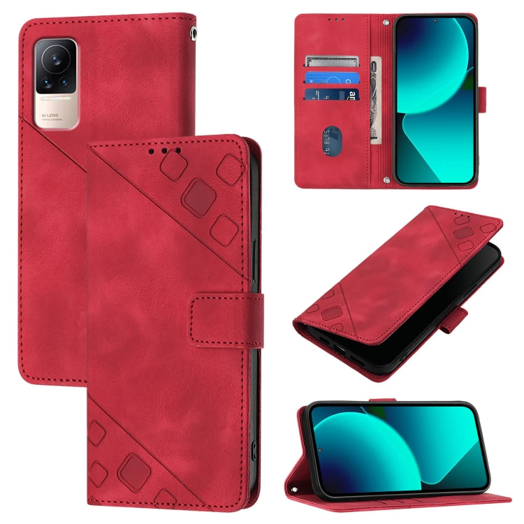 Skin Feel Embossed Leather Phone Case