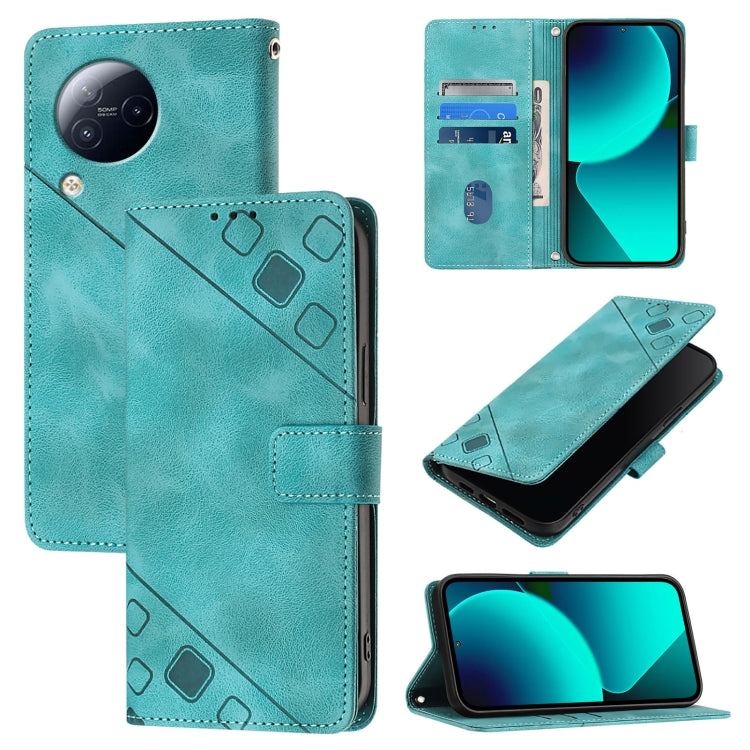 Skin Feel Embossed Leather Phone Case