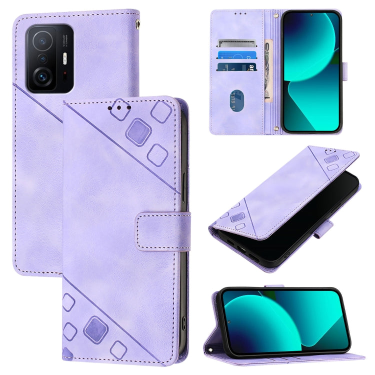 Skin Feel Embossed Leather Phone Case