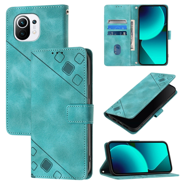Skin Feel Embossed Leather Phone Case