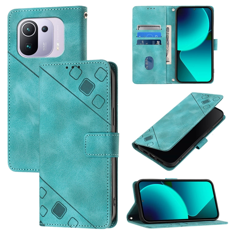 Skin Feel Embossed Leather Phone Case