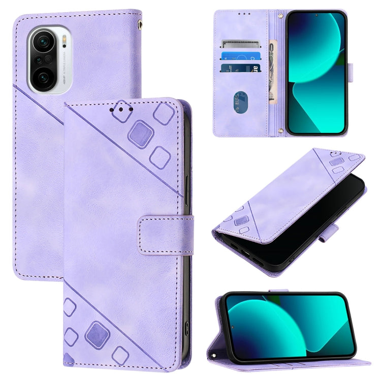 Étui en cuir gaufré, toucher peau, pour Xiaomi Redmi Note 9 4G / Redmi 10X 4G, Xiaomi Mi 10T 5G / Mi 10T Pro 5G, Xiaomi Mi 10T Lite 5G, Xiaomi Mi 10 Lite 5G, Xiaomi Redmi 8 / Redmi 8A