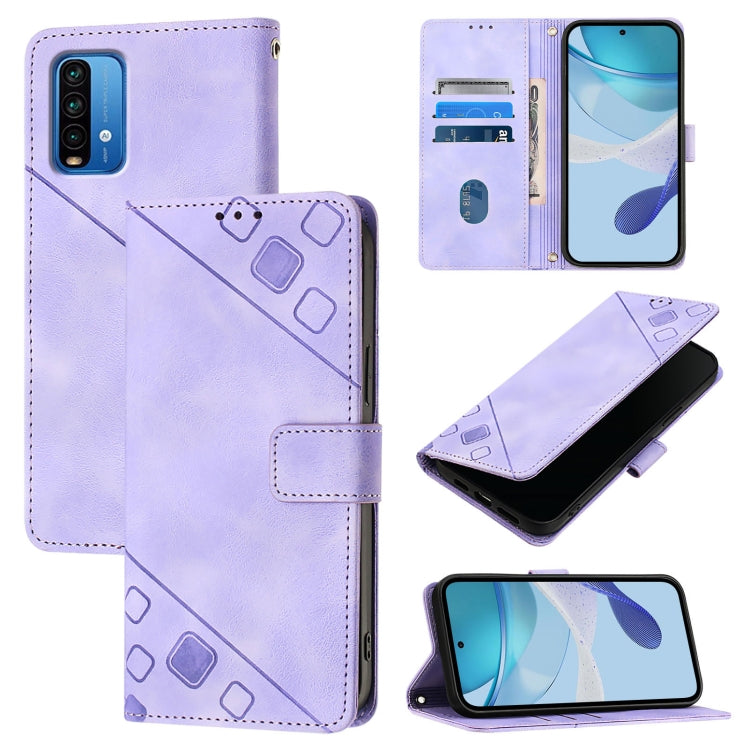 Skin Feel Embossed Leather Phone Case