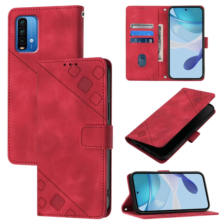 Skin Feel Embossed Leather Phone Case